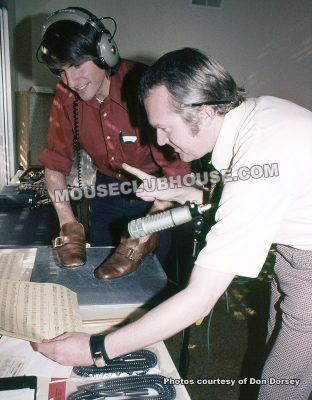 Don Dorsey recording "tap dancing" sounds for America on Parade soundtrack (1975)