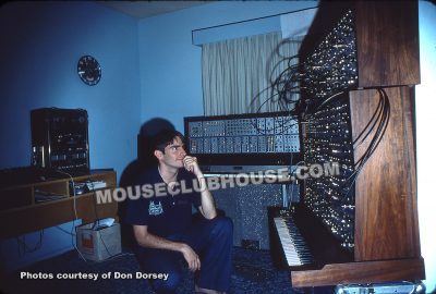 Don Dorsey with his E-MU Synth (1977)