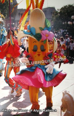 One of Alyja's costumes for the Party Gras parade in Disneyland